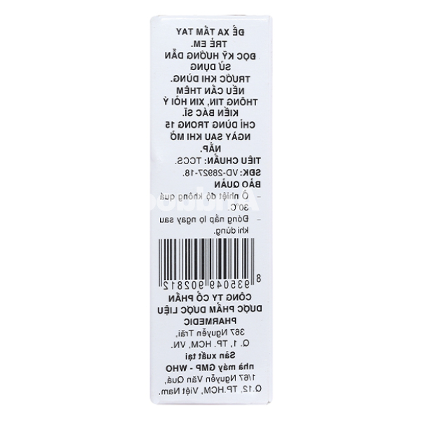 Dung dịch Natri Clorid Pharmedic 0.9% vệ sinh mắt, mũi lọ 10ml