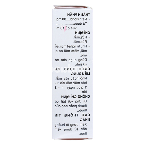 Dung dịch Natri Clorid Pharmedic 0.9% vệ sinh mắt, mũi lọ 10ml