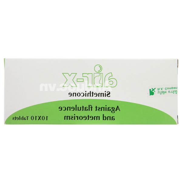 Air-X 80mg chống đầy hơi và chướng bụng (10 vỉ x 10 viên)