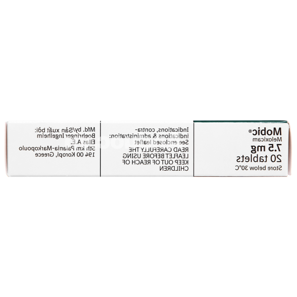 Mobic 7.5mg giảm đau, kháng viêm xương khớp (2 vỉ x 10 viên)