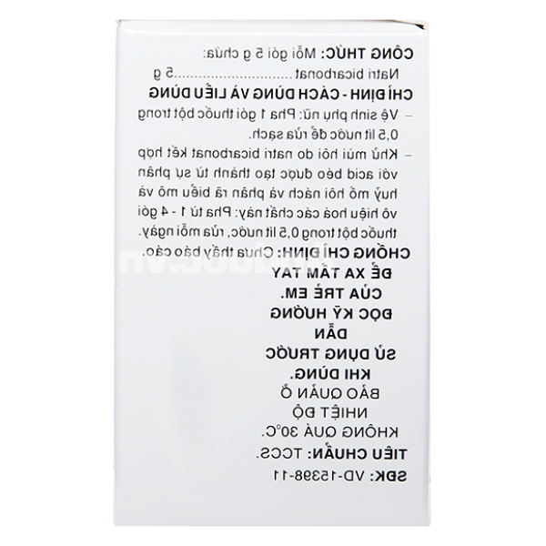 Bột Nabifar 5g vệ sinh phụ khoa, khử mùi hôi nách (10 gói x 5g)