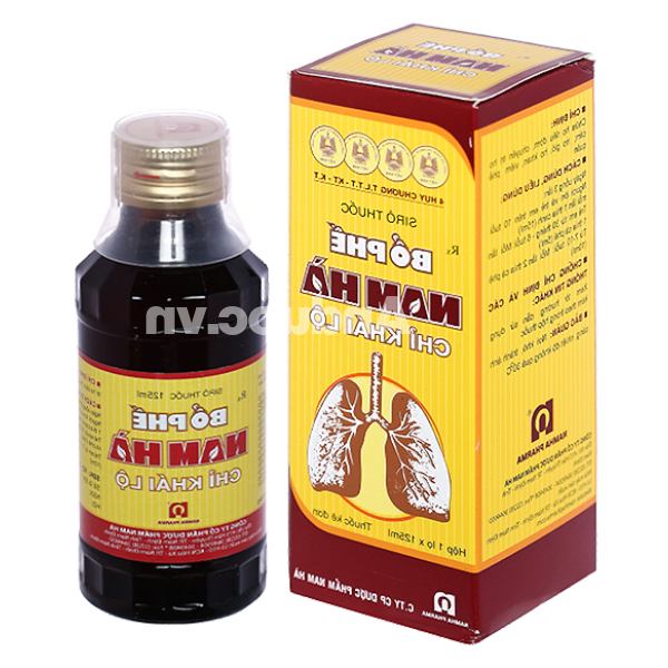 Siro Bổ Phế Nam Hà Chỉ Khái Lộ trị ho cảm, viêm phế quản chai 125ml