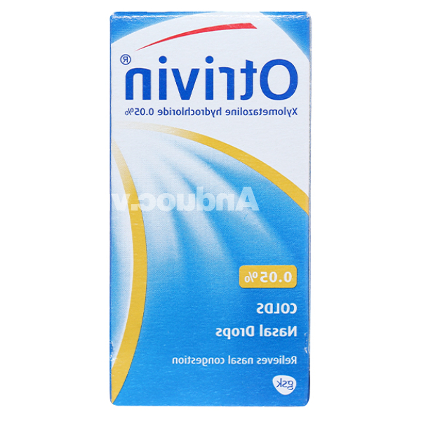 Dung dịch nhỏ mũi Otrivin 0.05% giảm triệu chứng nghẹt mũi chai 10ml
