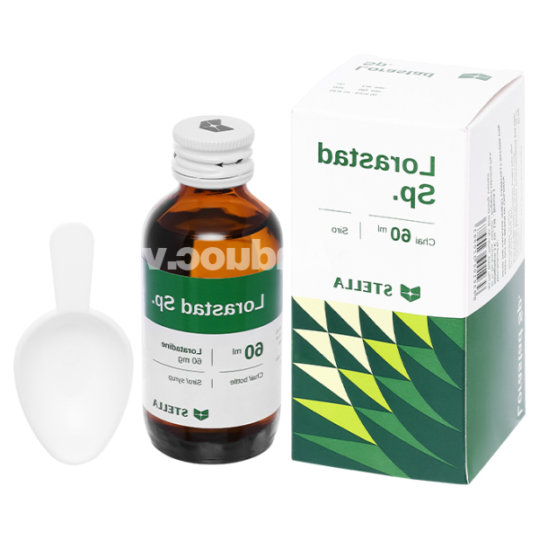 Siro Lorastad Sp. giảm triệu chứng viêm mũi và mề đay mạn tính chai 60ml