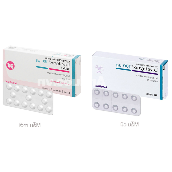 Levothyrox 100µg điều trị bệnh lý tuyến giáp (2 vỉ x 15 viên)