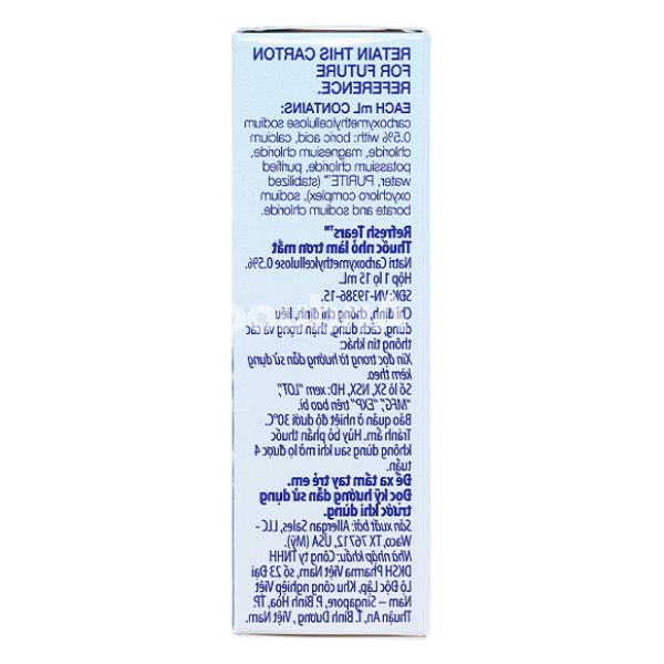 Dung dịch nhỏ mắt Refresh Tears 0.5% giảm kích ứng mắt, khô mắt lọ 15ml