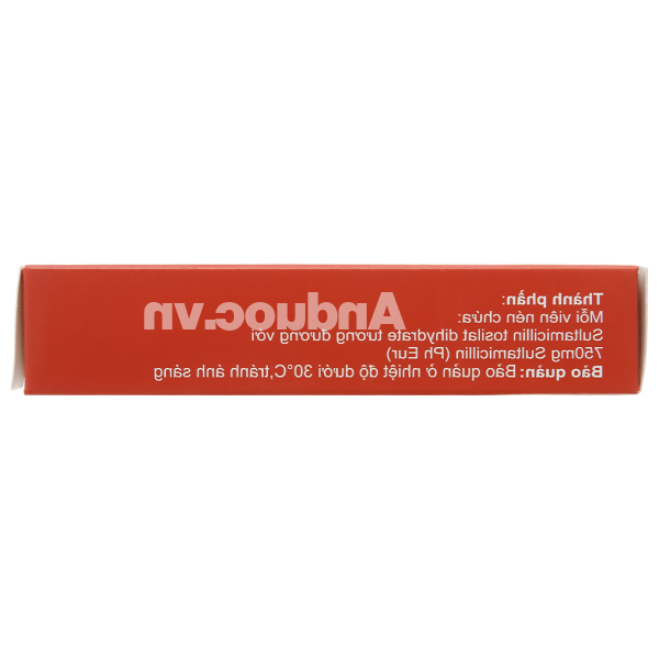 Sulcilat Tablet 750mg trị nhiễm khuẩn (1 vỉ x 10 viên)