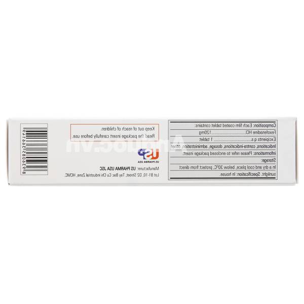 Cadifast 120 trị mày đay mạn tính (3 vỉ x 10 viên)