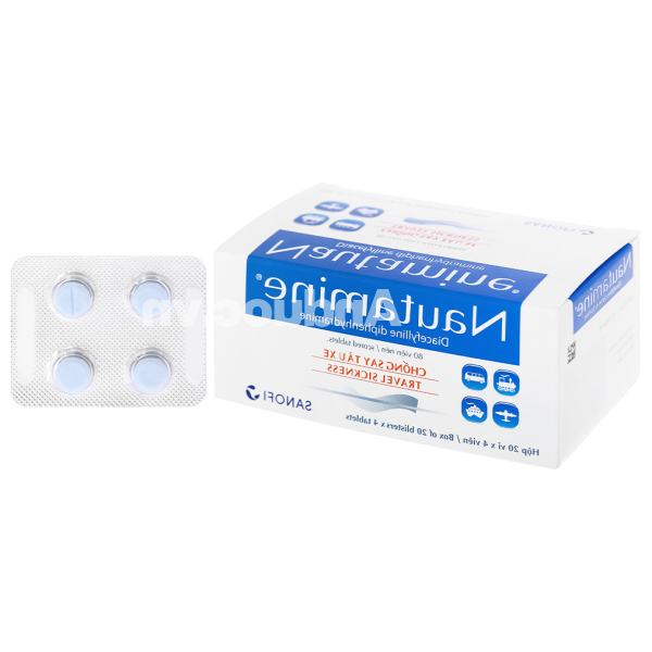 Nautamine 90mg chống say tàu xe (20 vỉ x 4 viên)