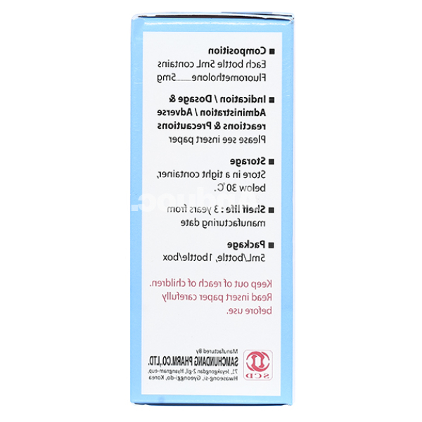 Hỗn dịch nhỏ mắt Eporon Eye Drops 1mg/ml trị viêm mí mắt, viêm kết mạc lọ 5ml