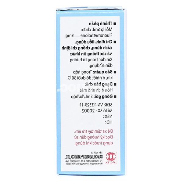 Hỗn dịch nhỏ mắt Eporon Eye Drops 1mg/ml trị viêm mí mắt, viêm kết mạc lọ 5ml