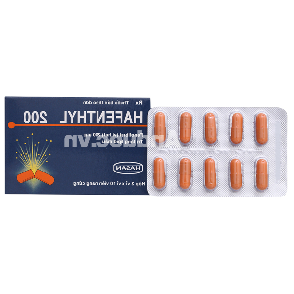 Hafenthyl 200 trị rối loạn mỡ máu (3 vỉ x 10 viên)