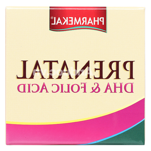 Pharmekal Prenatal DHA & Folic Acid bổ sung vitamin cho bà bầu chai 60 viên
