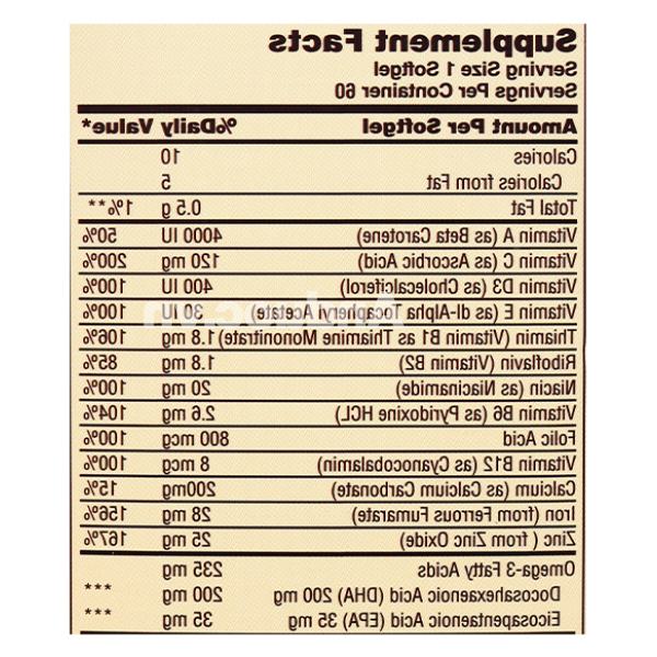 Pharmekal Prenatal DHA & Folic Acid bổ sung vitamin cho bà bầu chai 60 viên
