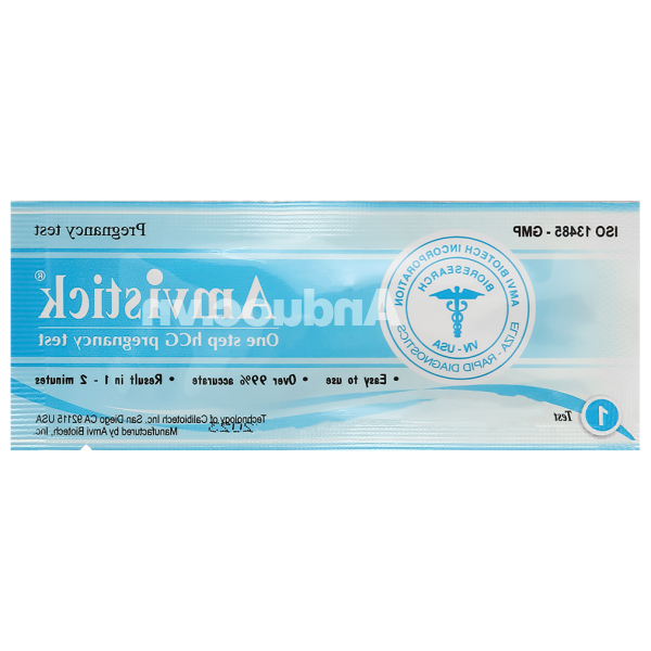 Que thử thai Amvistick One-step hCG Pregnancy Test
