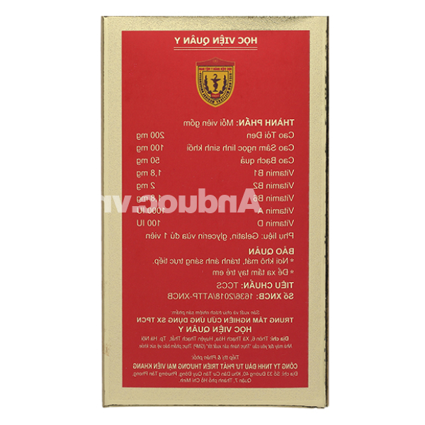 Tỏi Đen Sâm Ngọc Linh Gold hỗ trợ giảm mỡ máu hộp 60 viên