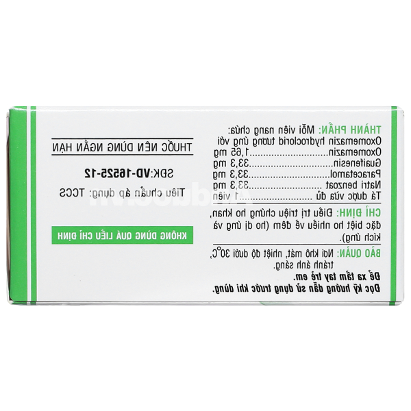 Topralsin trị chứng ho khan , ho dị ứng và kích ứng tuýp 24 viên