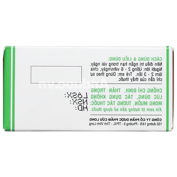 Topralsin trị chứng ho khan , ho dị ứng và kích ứng tuýp 24 viên