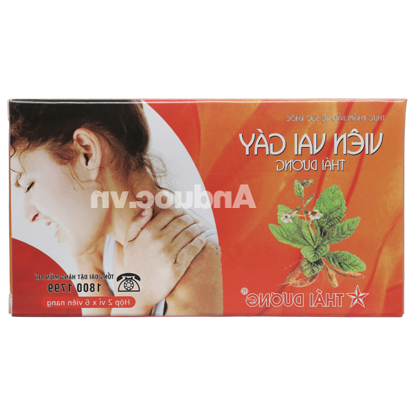 Viên Vai Gáy Thái Dương chống đông máu, lưu thông khí huyết hộp 12 viên