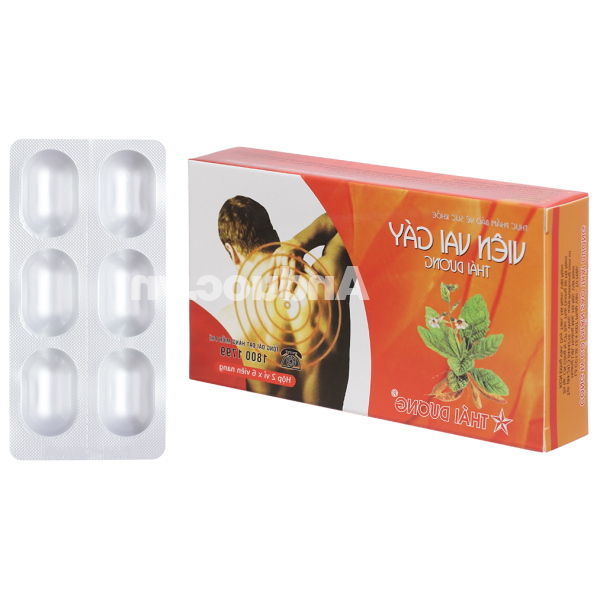 Viên Vai Gáy Thái Dương chống đông máu, lưu thông khí huyết hộp 12 viên