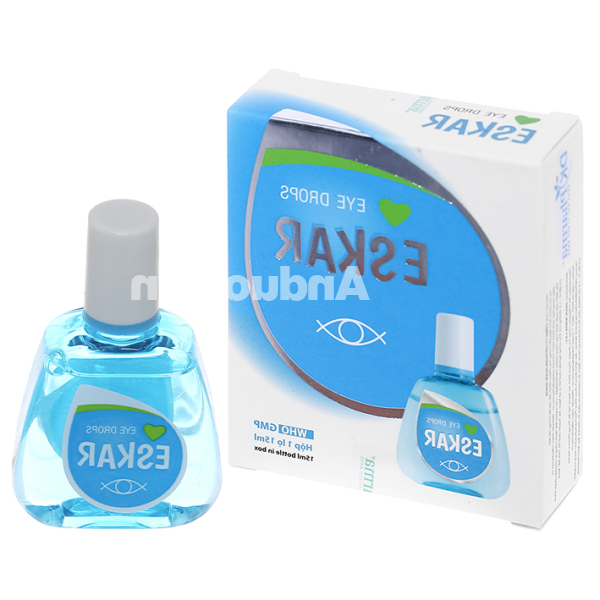 Dung dịch nhỏ mắt Eskar 0.042g rửa mắt, phòng các bệnh về mắt chai 15ml