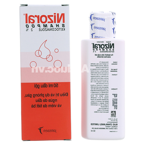Dầu gội Nizoral phòng và trị gàu, nấm da đầu, viêm tiết bã nhờn chai 50ml