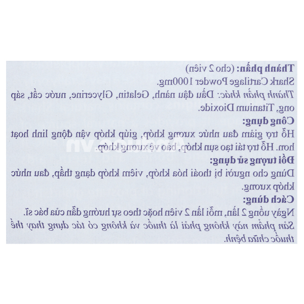 UBB Cartiligins giảm đau nhức, tái tạo sụn khớp chai 100 viên