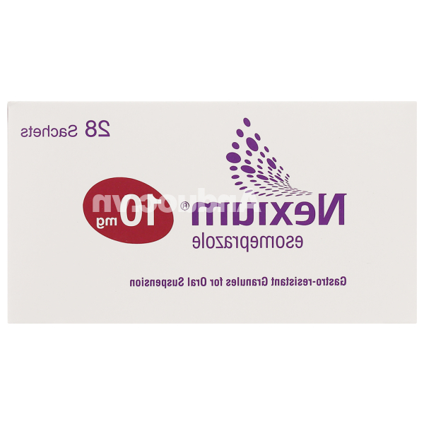 Cốm pha hỗn dịch Nexium 10mg trị trào ngược dạ dày, thực quản (28 gói x 3043mg)