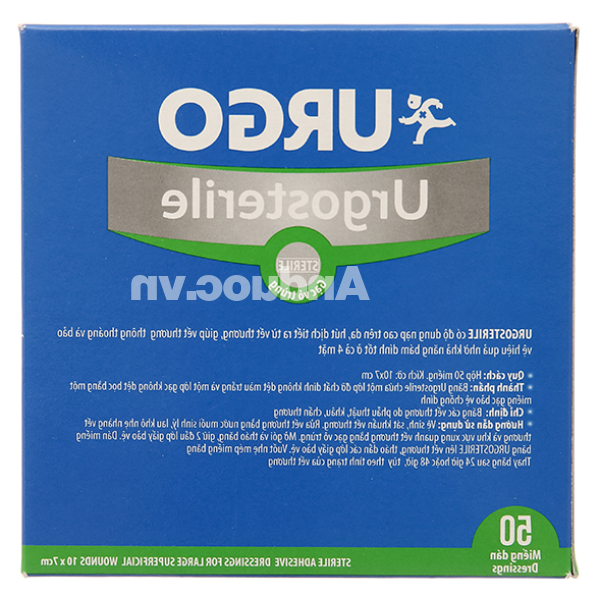 Băng dán Urgosterile (10cm x 7cm) hộp 50 miếng