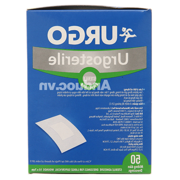 Băng dán Urgosterile (10cm x 7cm) hộp 50 miếng