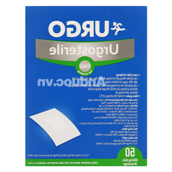 Băng dán Urgosterile size vừa hộp 50 miếng (5.3cm x 7cm)