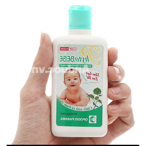 Dung dịch tắm Phytobebe ngừa rôm sảy cho bé chai 100ml
