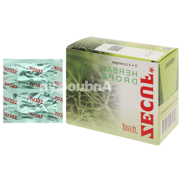 Kẹo ngậm Zecuf hỗ trợ giảm ho, đau rát họng hộp 20 viên