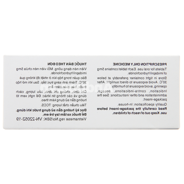 Tanatril Tablets 5mg trị tăng huyết áp (10 vỉ x 10 viên)