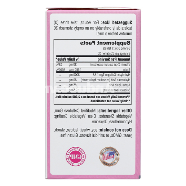 Hotchland Mega Beauty Collagen làm đẹp da, tóc, móng hộp 90 viên