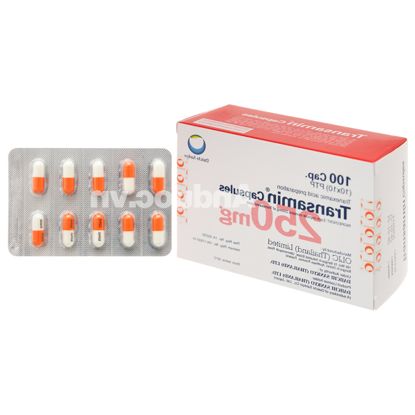 Transamin Tablets 250mg trị chảy máu do tăng tiêu firin (10 vỉ x 10 viên)
