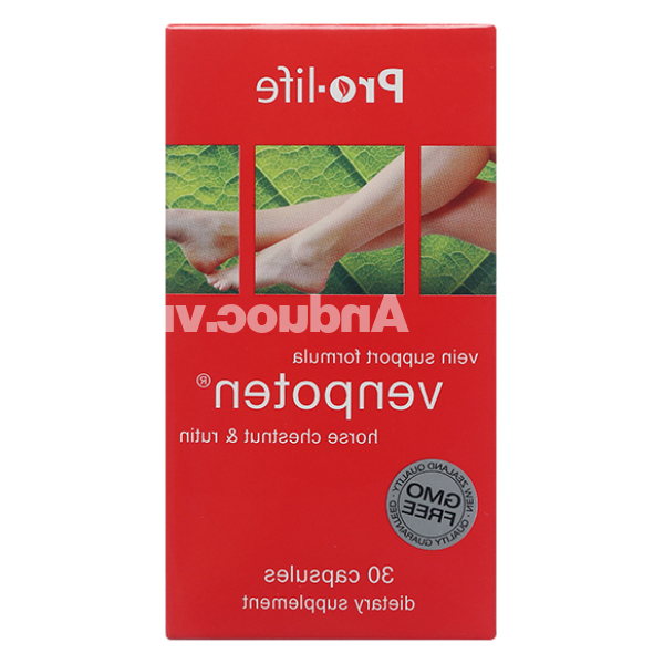Venpoten hỗ trợ giảm suy giãn tĩnh mạch chai 30 viên