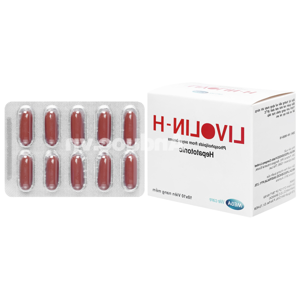 Livolin-H 300mg hỗ trợ trị bệnh lý về gan (10 vỉ x 10 viên)