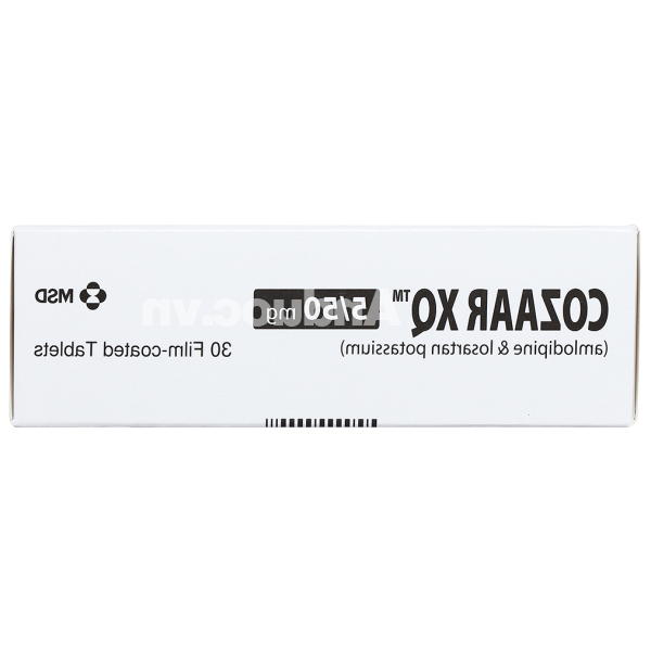 Cozaaz XQ 5/50mg trị tăng huyết áp vô căn (3 vỉ x 10 viên)