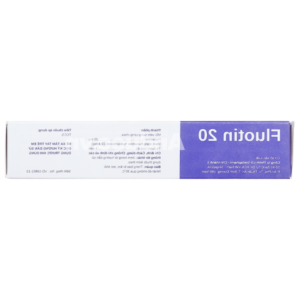Fluotin 20 trị trầm cảm, rối loạn tiền kinh nguyệt (2 vỉ x 10 viên)