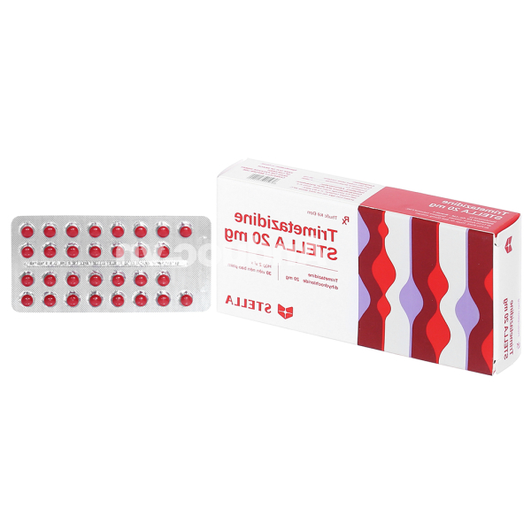 Trimetazidine Stella 20mg trị đau thắt ngực (2 vỉ x 30 viên)