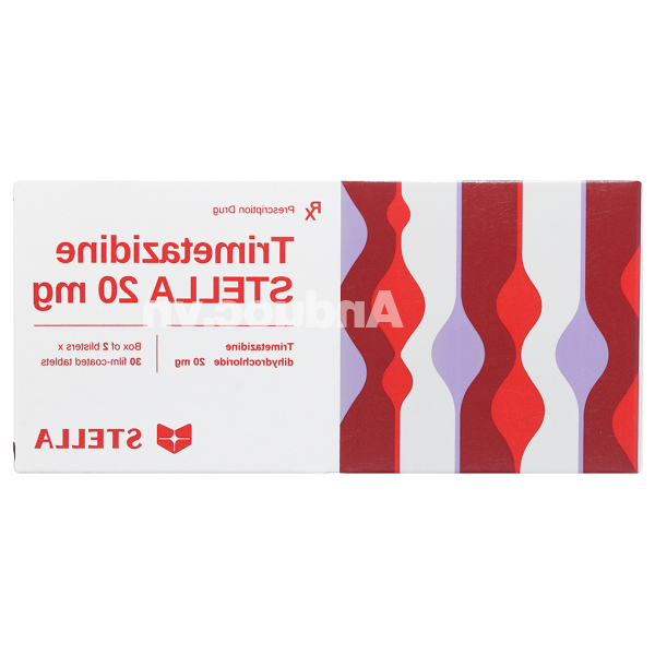 Trimetazidine Stella 20mg trị đau thắt ngực (2 vỉ x 30 viên)