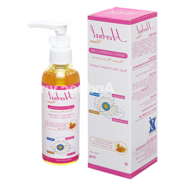 Gel tắm và vệ sinh phụ nữ Herbal Nano ngừa viêm nhiễm chai 100ml