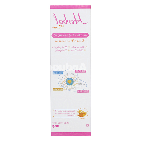 Gel tắm và vệ sinh phụ nữ Herbal Nano ngừa viêm nhiễm chai 100ml