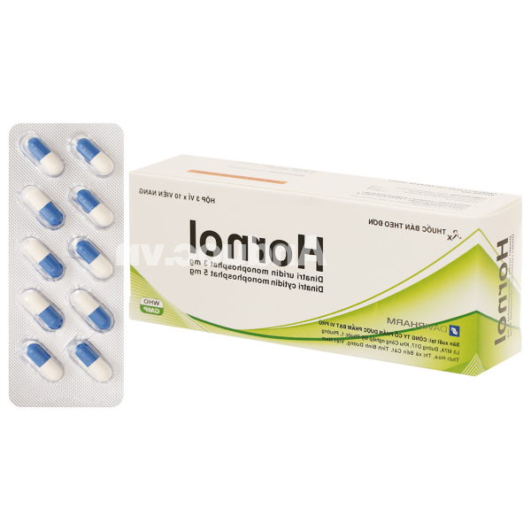 Hornol trị đau dây thần kinh, thần kinh ngoại biên (3 vỉ x 10 viên)
