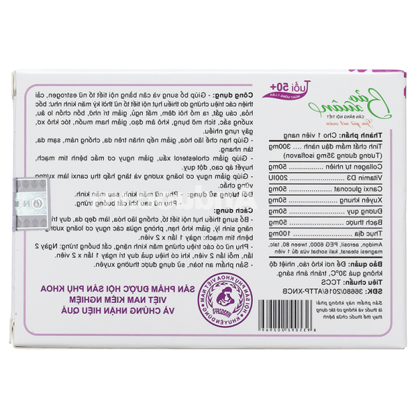 Bảo Xuân tuổi 50+ giúp cân bằng nội tiết tố nữ hộp 30 viên