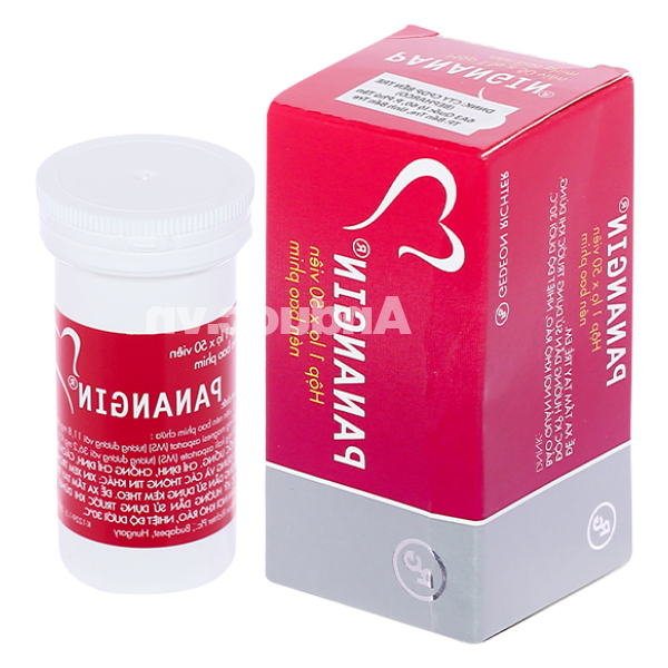 Panangin trị suy tim, loạn nhịp lọ 50 viên