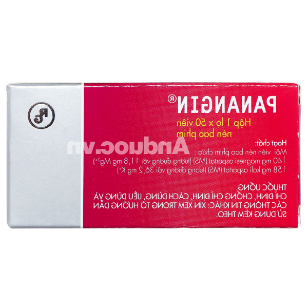 Panangin trị suy tim, loạn nhịp lọ 50 viên