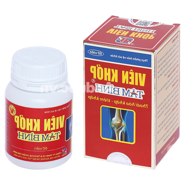 Viên khớp Tâm Bình hỗ trợ giảm thoái hóa khớp, viêm khớp lọ 60 viên
