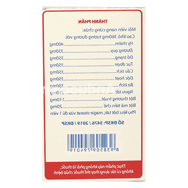 Viên khớp Tâm Bình hỗ trợ giảm thoái hóa khớp, viêm khớp lọ 60 viên